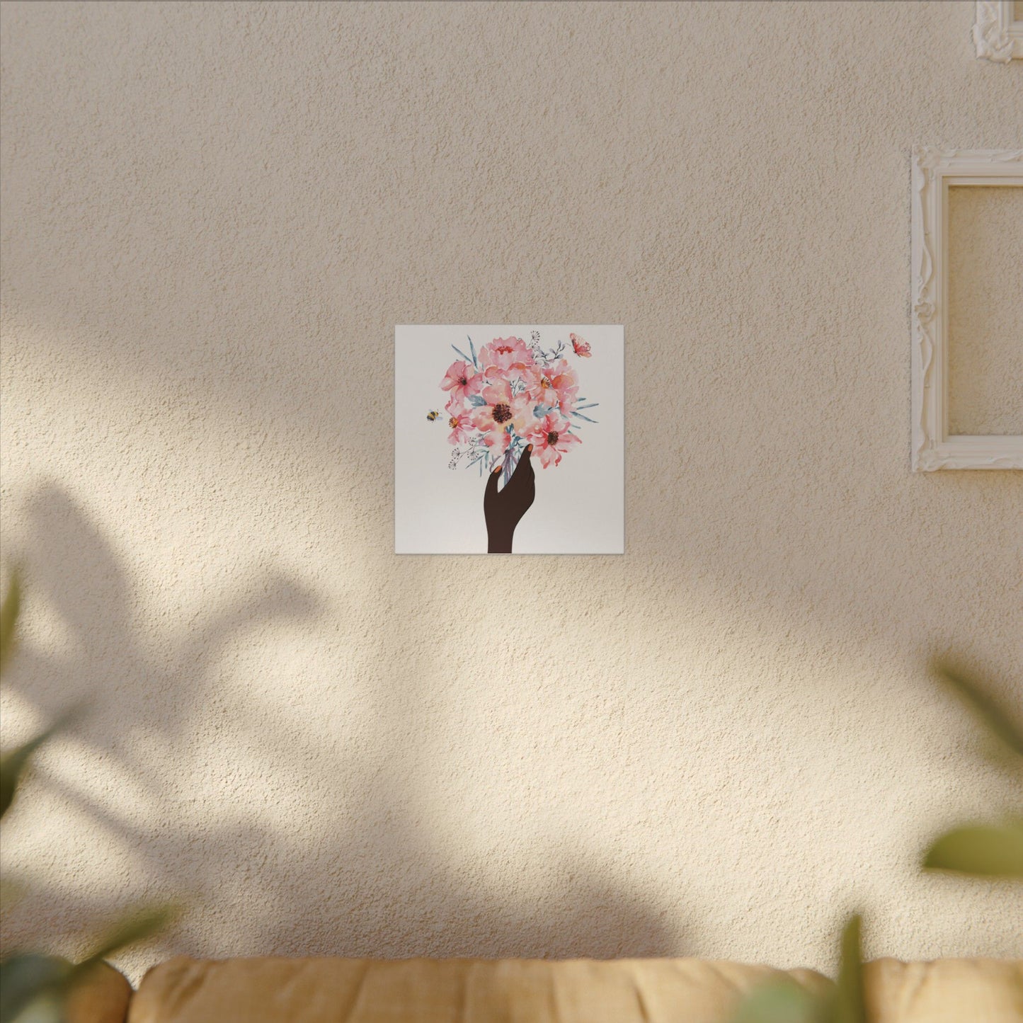 Bloom Held Softly  White Matte Canvas, Stretched, 0.75" (Multi-Size)