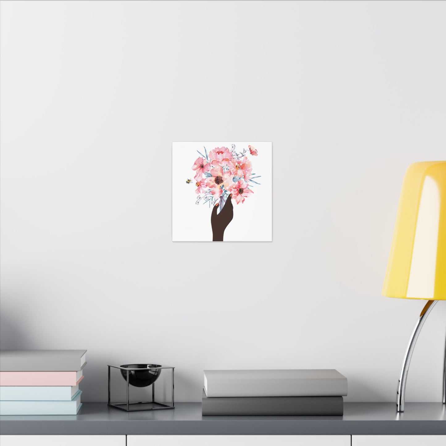 Bloom Held Softly  White Matte Canvas, Stretched, 0.75" (Multi-Size)