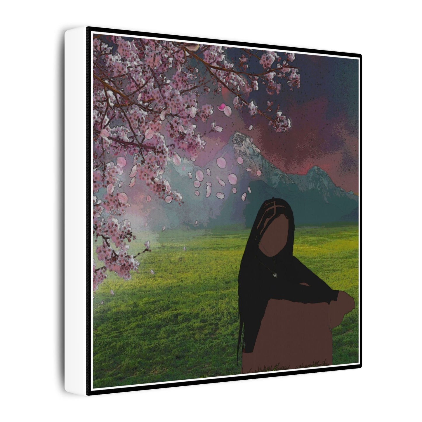 Her Quiet Spring Canvas, Stretched, 0.75" (Multi-Size)