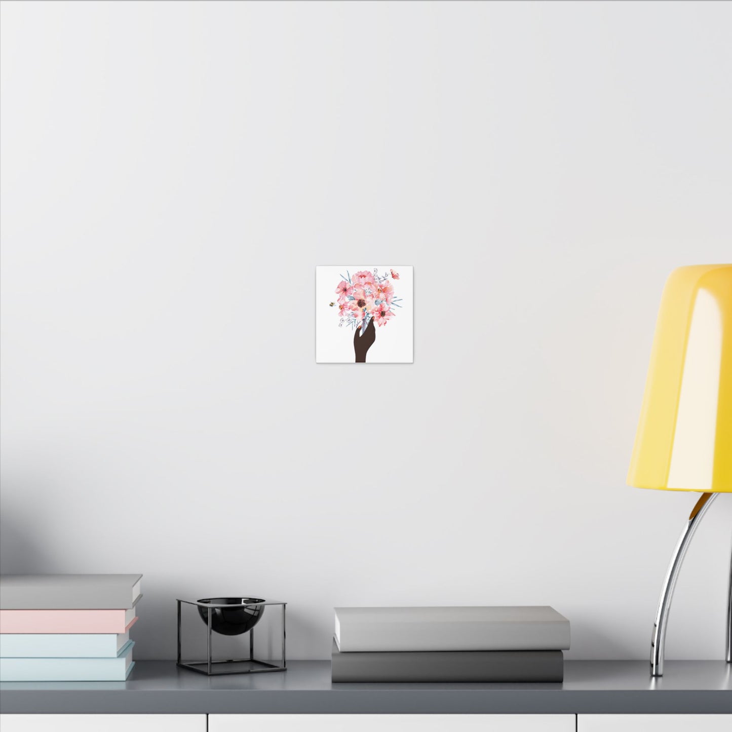 Bloom Held Softly  White Matte Canvas, Stretched, 0.75" (Multi-Size)