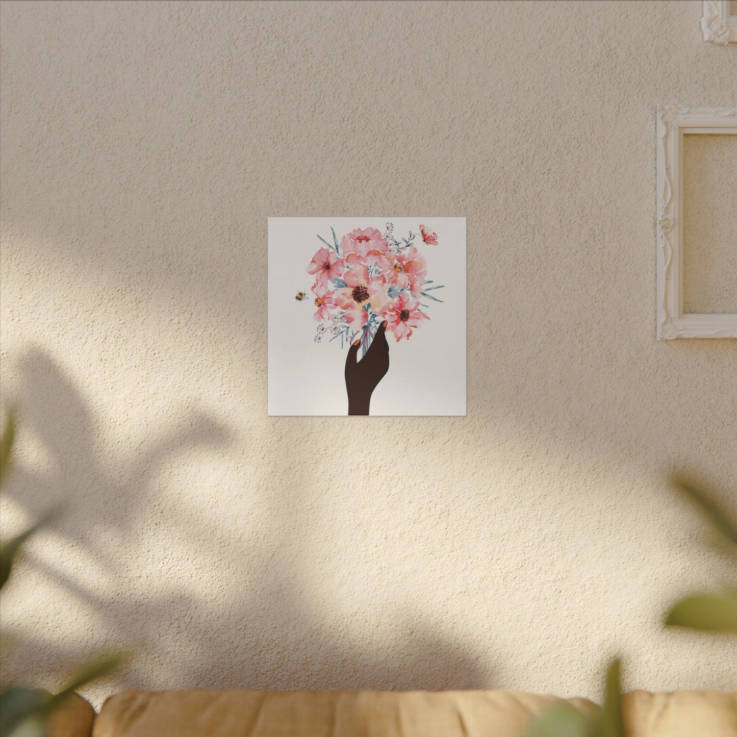 Bloom Held Softly  White Matte Canvas, Stretched, 0.75" (Multi-Size)