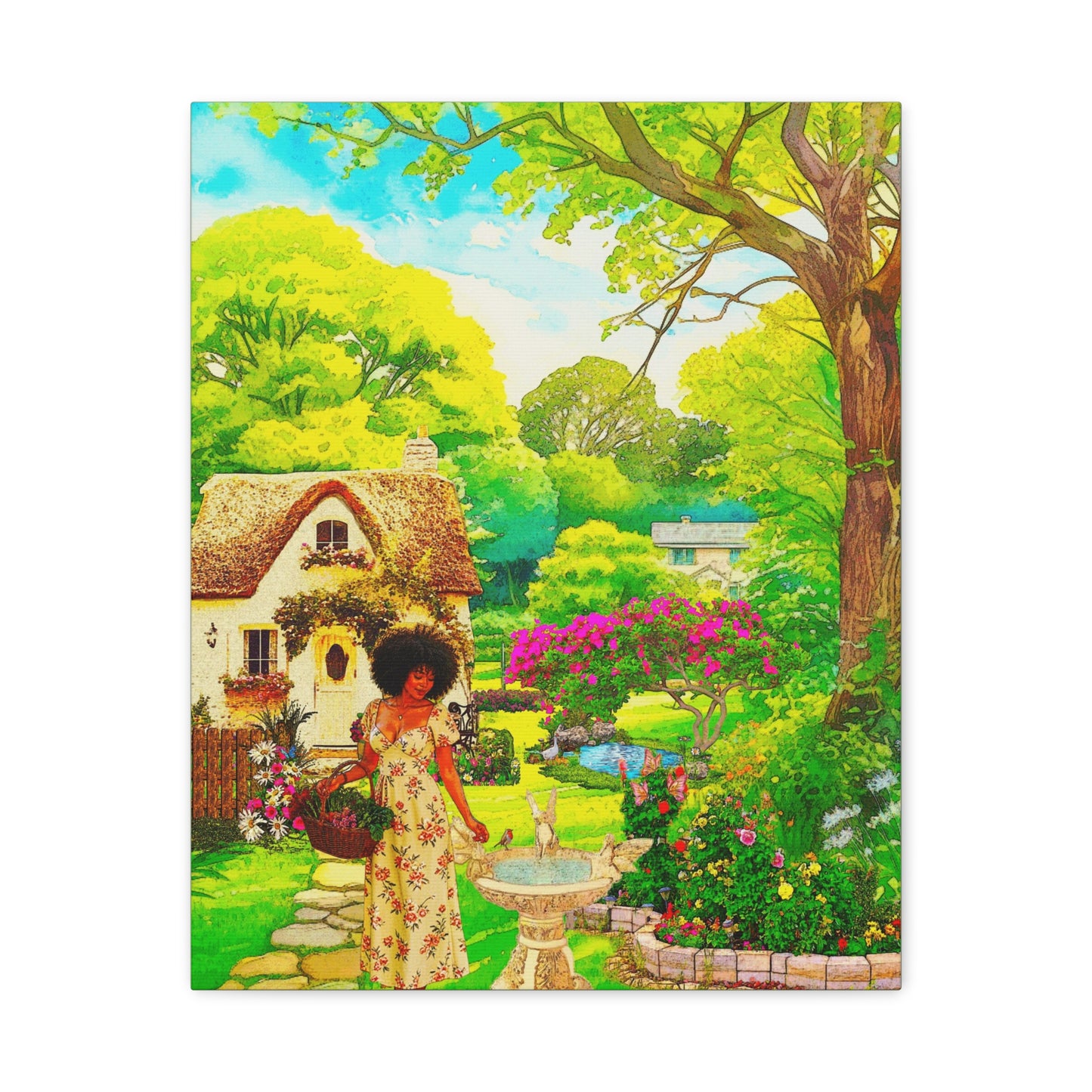 Tending What Blooms Matte Canvas