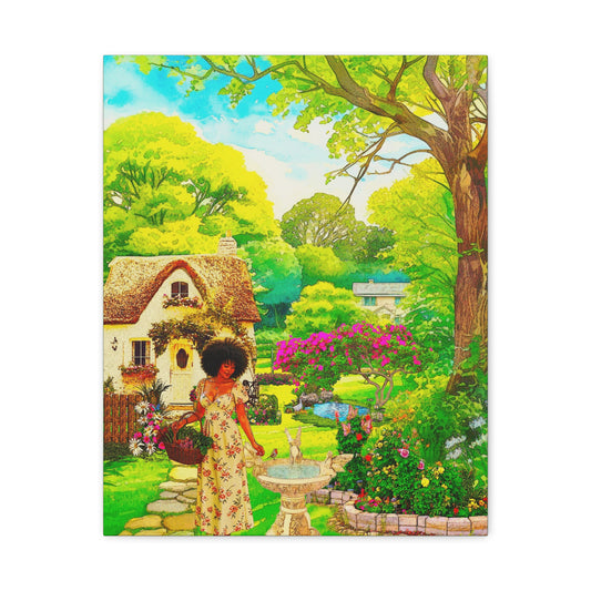 Tending What Blooms Matte Canvas